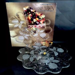 Sheridan imperlux Handcut Crystal 14” Platter